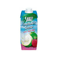 Yaco Coconut Water With Lychee 500ml - Master