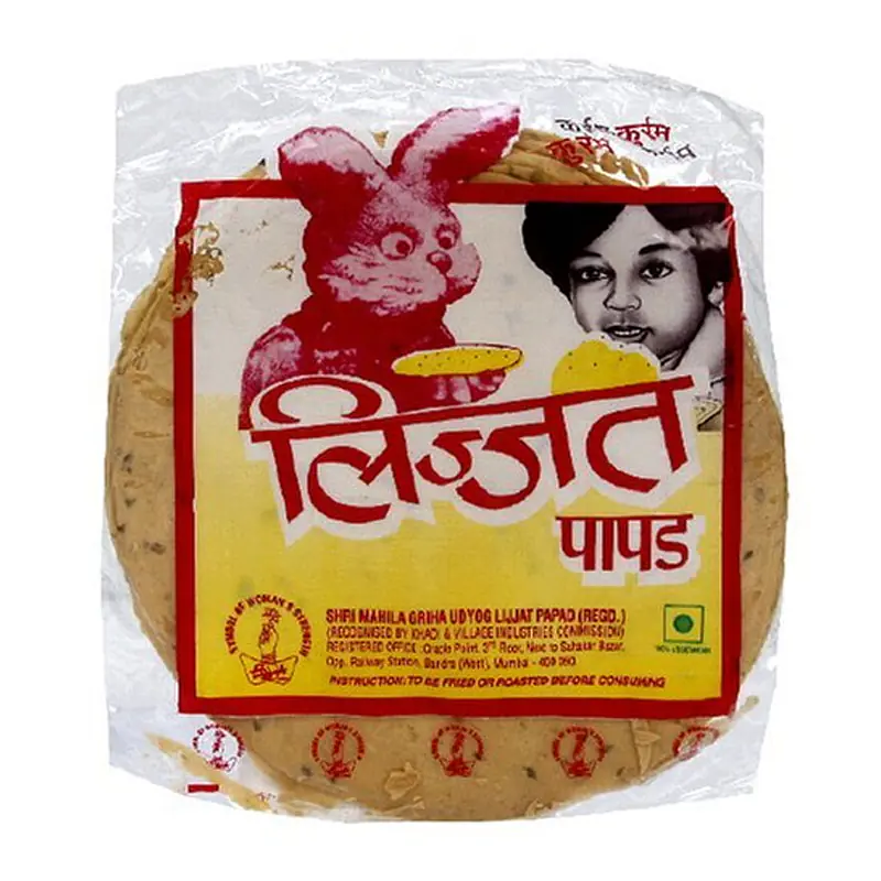 Lijjat Black Pepper Papad 200g - Master